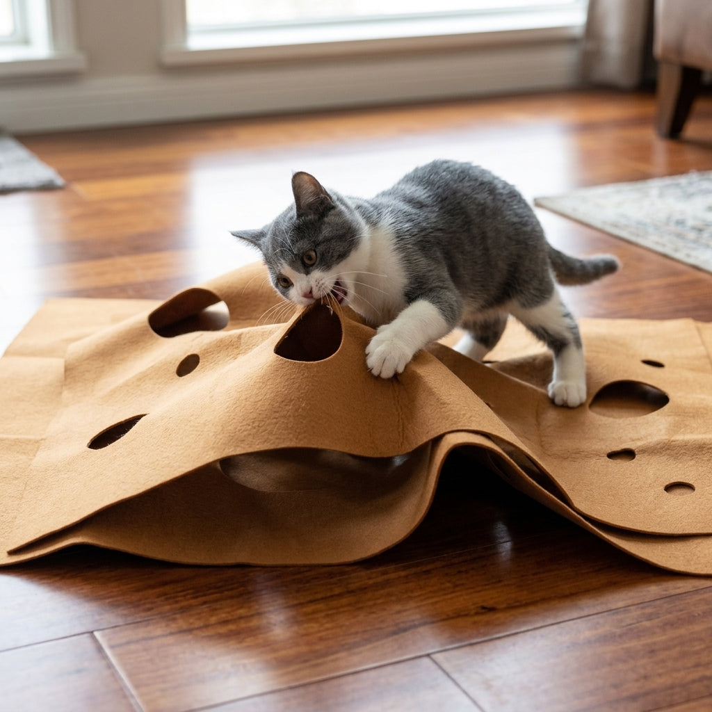 Cat Playing Game Mat