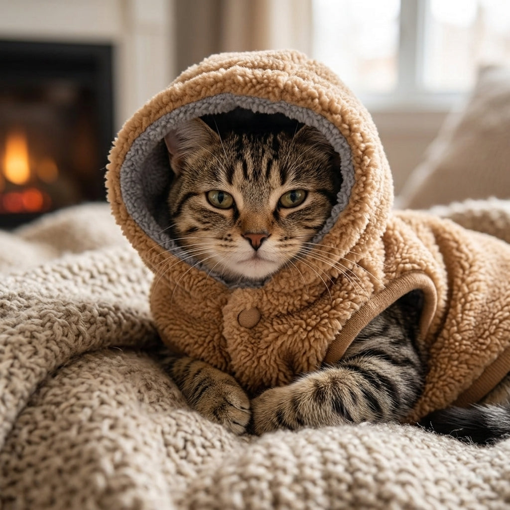 Warm Cat Hoodie Coat