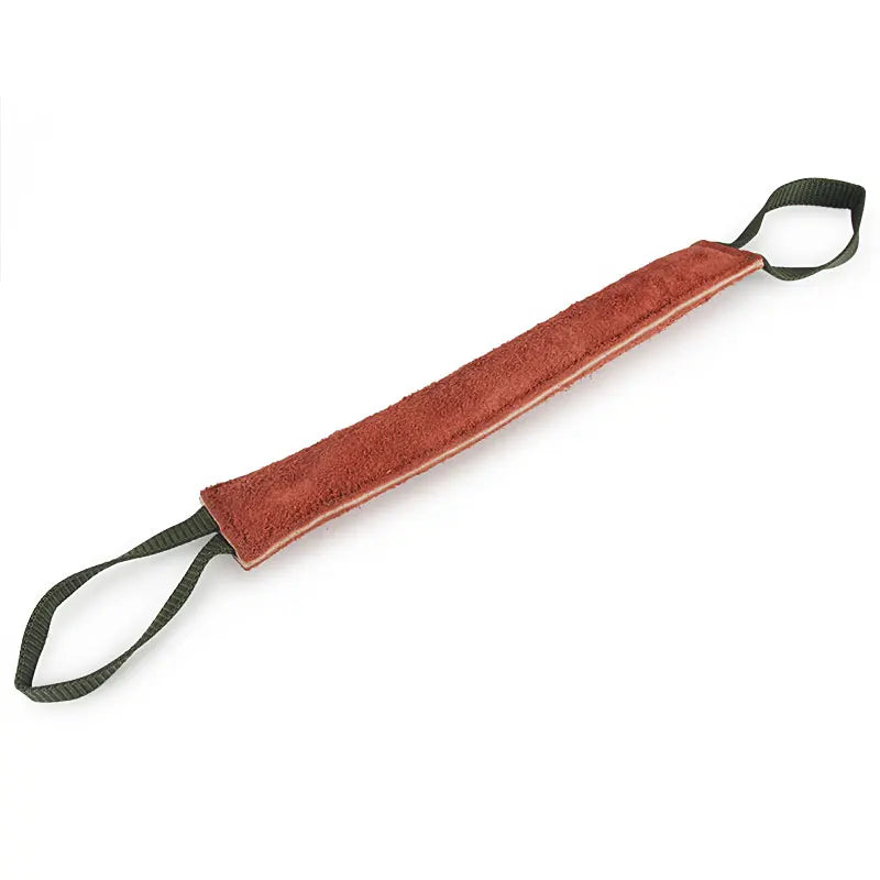 20/30/40cm Dog Training Bite Tug Toy Red Leather Chew Interactive Pet Toy for Small Medium Dogs