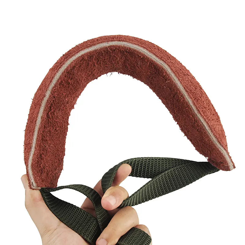 20/30/40cm Dog Training Bite Tug Toy Red Leather Chew Interactive Pet Toy for Small Medium Dogs