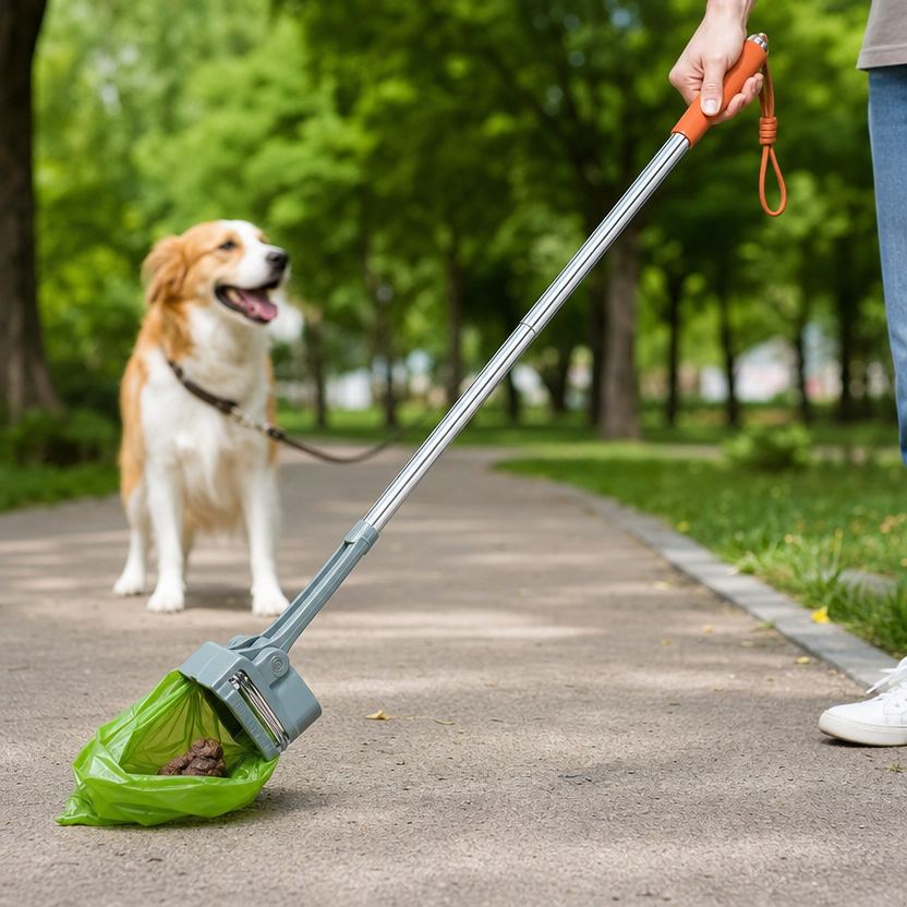 Foldable Dog Pooper Scooper lifestyle