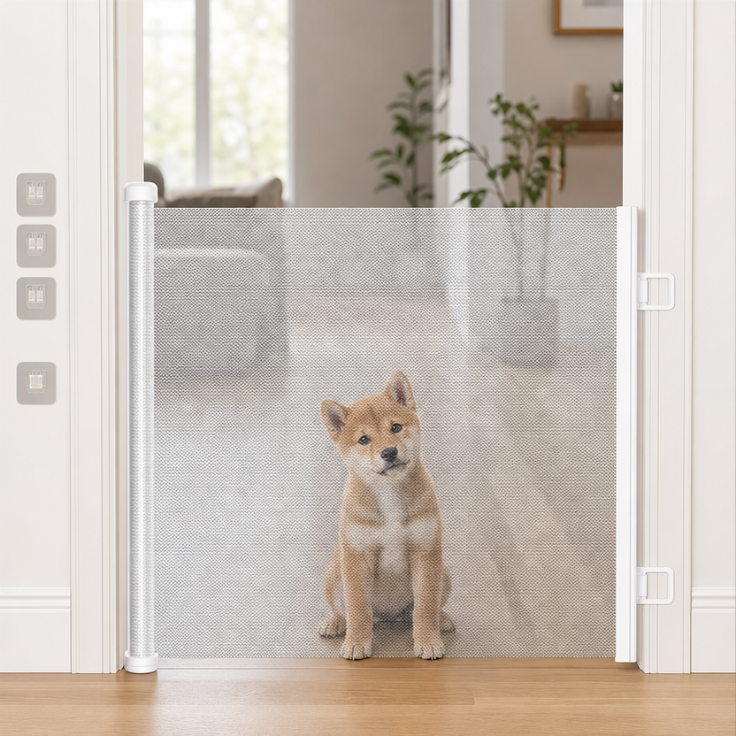 Retractable Pet Gate Barrier lifestyle