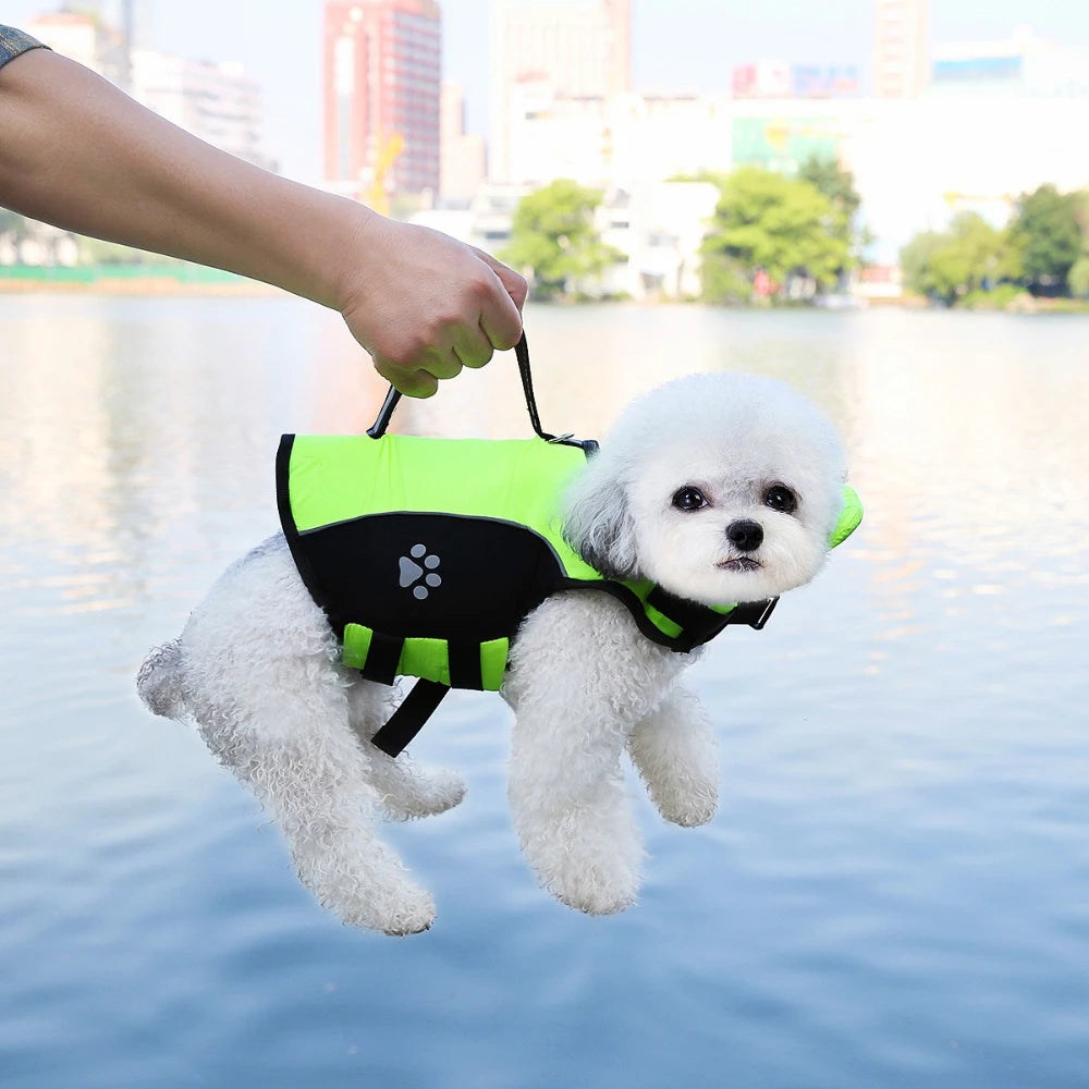 Small Medium Dogs Life Swimsuits  with Removable Front Float Secure High Flotation Adjustable Life Jacket Pet Swimming Supplies
