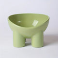 Elevated Cat Bowl with Stand - Durable Plastic Pet Food & Water Dish, Sleek Modern Neck-Friendly Feeding for Cats & Dogs
