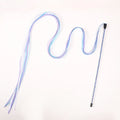Interactive Cats Toys Long Satin Ribbon Cat Teaser Rod Toy Kitten Playing Teaser Wand Toy Cat Stick Toy