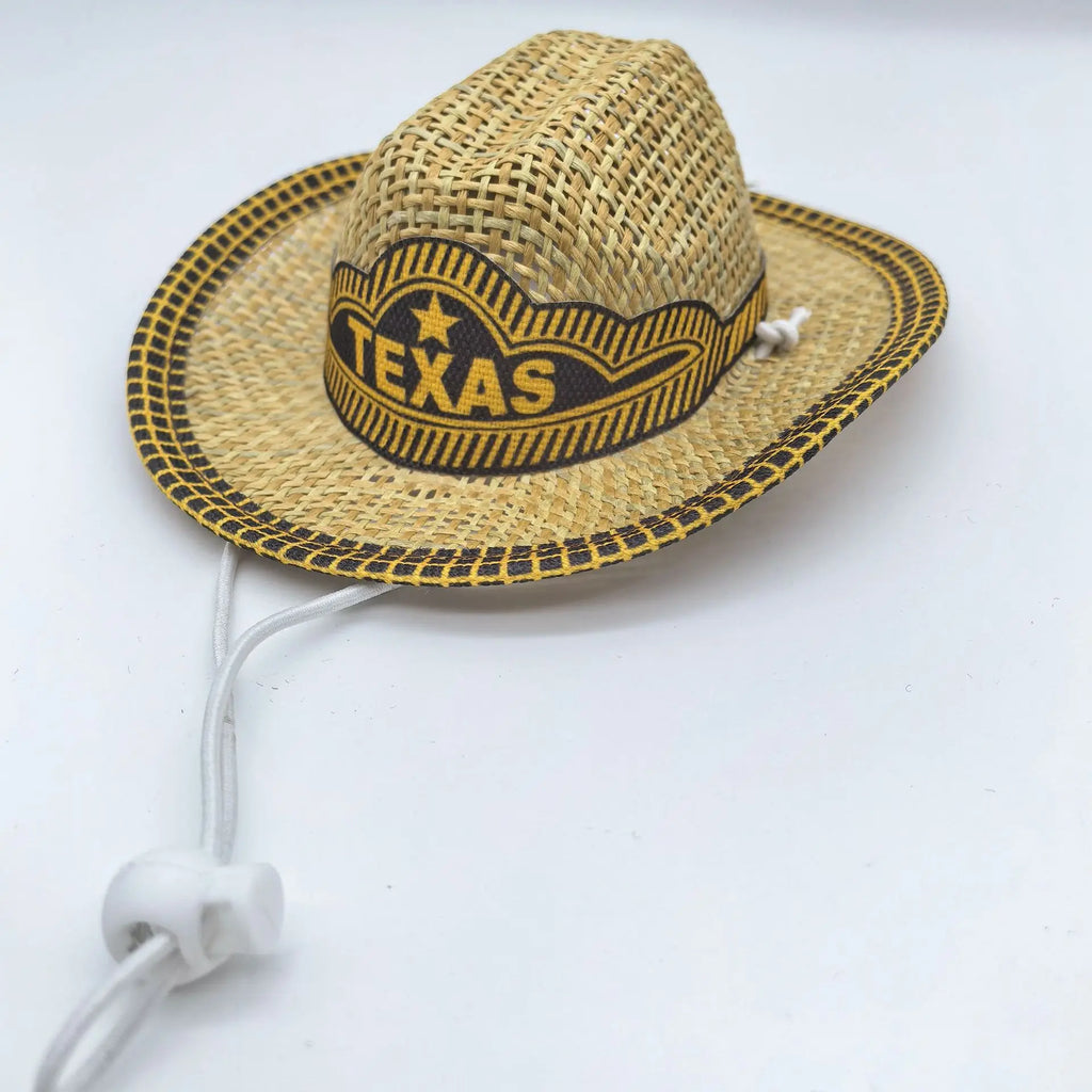 1 Pet cowboy hat, cat and dog with adjustable shoulder strap for holiday party decoration and going out