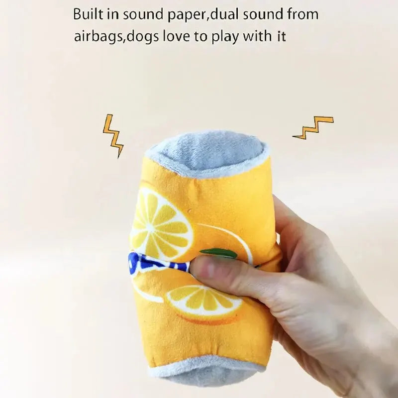 Plush Dog Relieve Boredom Winebottle Chew Sound Soft Beer Bottle Toy Funny Bite-Resistant Squeaky