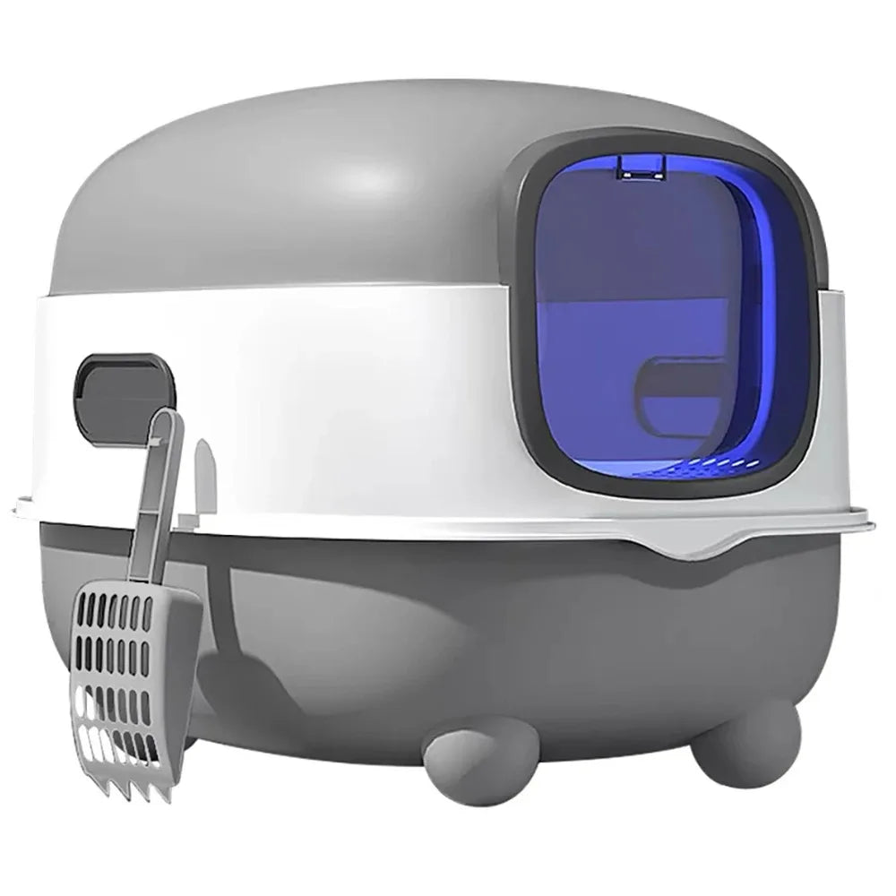 Cat Litter Box, Dome Structure Closed Cat Litter Box, Cat Toilet with Shovel and Litter Scoop, 40*39*56cm Pet Supplies
