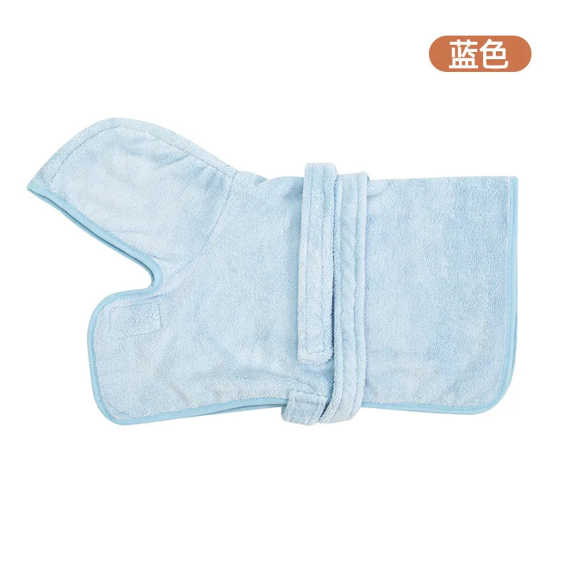 Pet Bathrobe for Small and Medium-sized Dogs Dog Absorbent Towel Teddy Schnauzer Soft Fully Wrapped Bath Towel Clothes Bathrobe