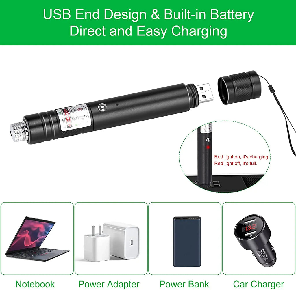 Mini 2 in1Cat Keychain Fun Pointer Portable Green Laser pointer LED Training Torch Pet Cat Tickle Toy Flashlight