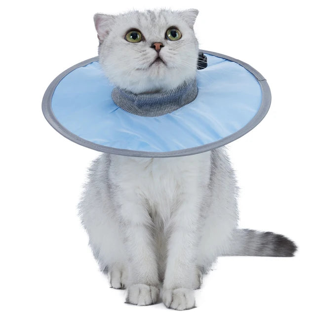 Pet Cat Protective Collar Neck Recovery Cone Collar for Anti-Bite Lick Reusable Cat Dogs Health Medical Circle for Pet Supplies