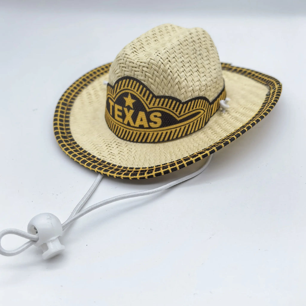 1 Pet cowboy hat, cat and dog with adjustable shoulder strap for holiday party decoration and going out
