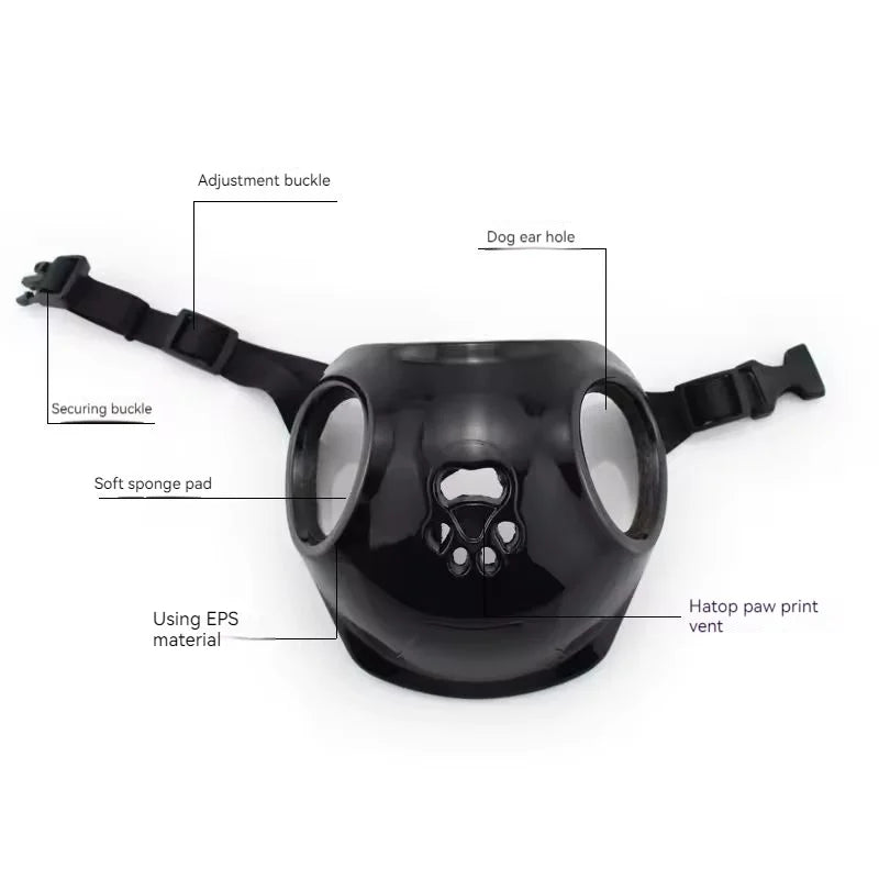 CE Certified Adjustable Pet Helmet with UV Sunglasses for Dogs & Cats - Travel/Bicycle Safety Gear Lightweight Outdoor Protect