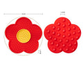 Pet Supplies Cat Licking Pad Sun Flower Shape Silicone Dog Licking Plate Cute Pet Slow Licking Mat dog bowl  cat bowl