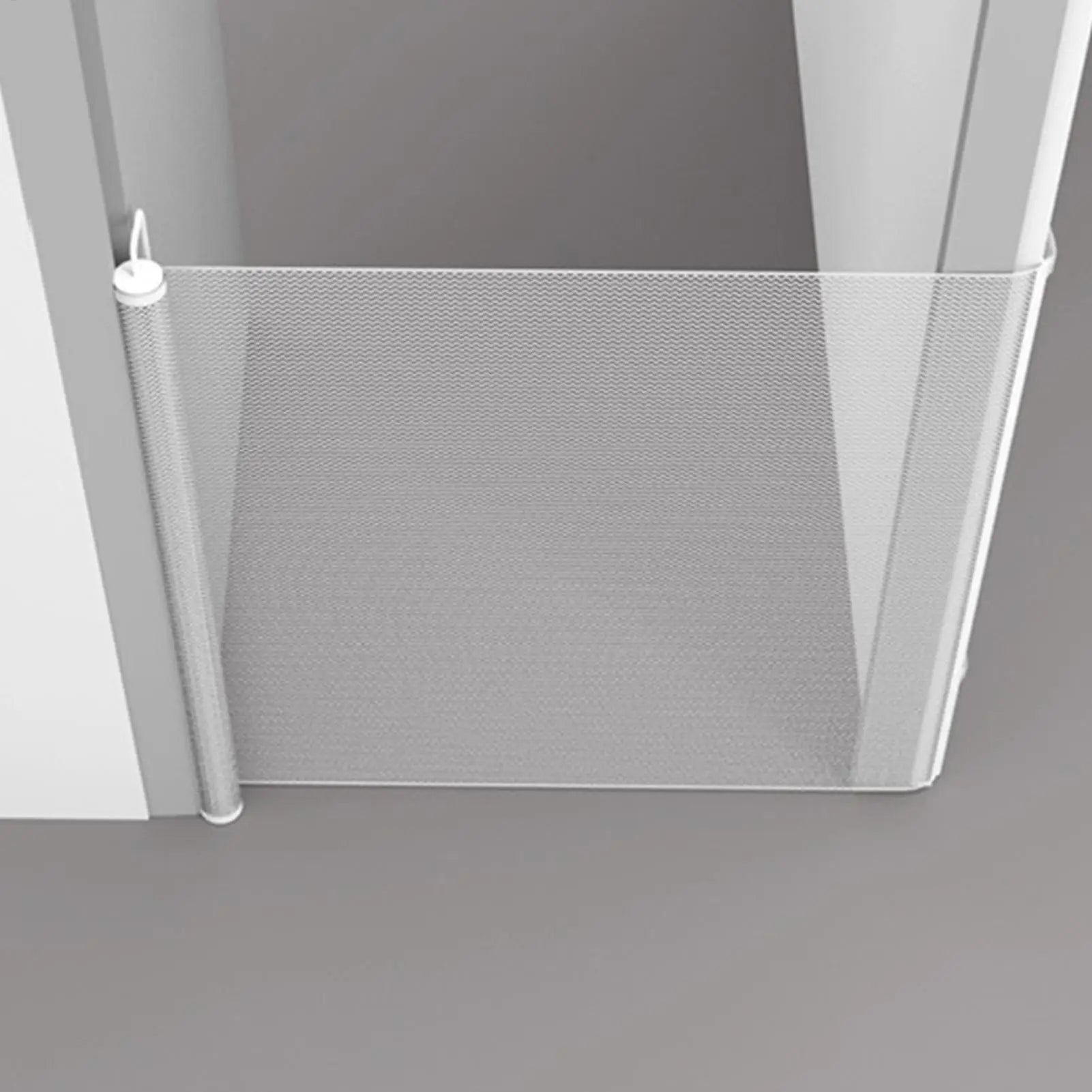 Retractable Pet Gate No Drill Mesh Safety Barrier for Dogs Cats Indoor Fence Portable Pet Barrier for Doorways Hallways Stairs