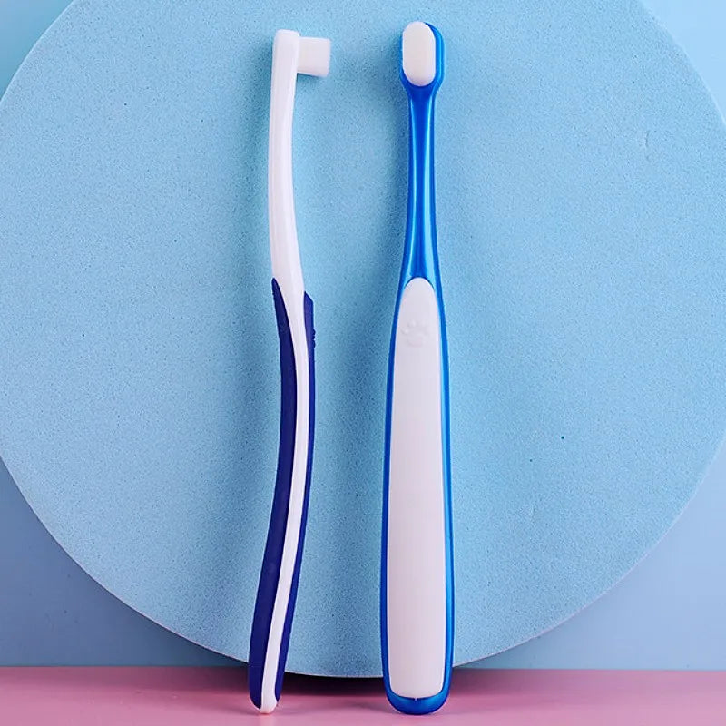Dog Toothbrush Mini Head Pet Toothbrush Soft Hair Toothbrushes for Dog Teeth Cleaning Rabbit Small Pet Toothbrushes Mouth Clean