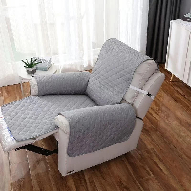 Sofa Cover Quilted Anti-wear Couch Cover for Dog Pet Kids Recliner Armchair Furniture Slipcovers 1/2/3 Seater Protect