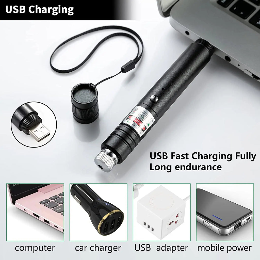 Mini 2 in1Cat Keychain Fun Pointer Portable Green Laser pointer LED Training Torch Pet Cat Tickle Toy Flashlight