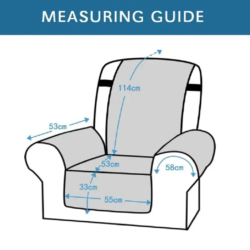 Sofa Cover Quilted Anti-wear Couch Cover for Dog Pet Kids Recliner Armchair Furniture Slipcovers 1/2/3 Seater Protect