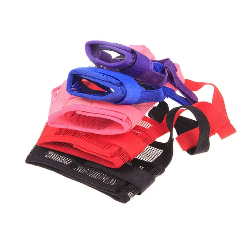 1PCS Pet Dog Adjustable Mask Bark Bite Mesh Mouth Muzzle Grooming Anti Stop Chewing Pets Accessories