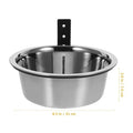 Pet Food Bowl Wall Mounted Dog Bowl Elevated Pet Feeding Bowls Container Stainless Steel Pet Cat Water Feeder Bowls Dog Supplies