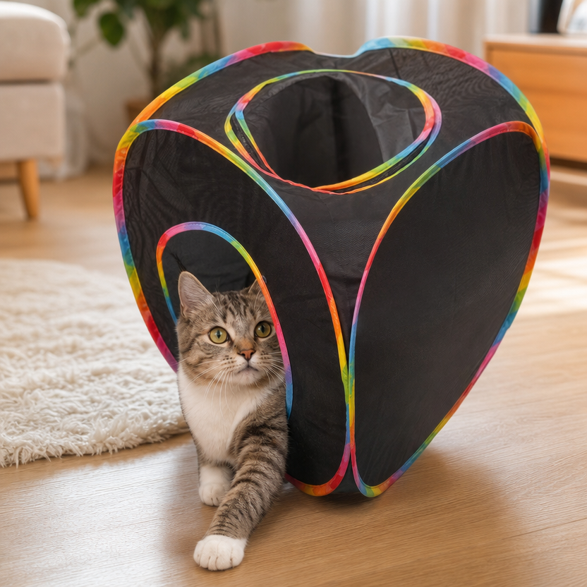 Cat Tunnel Tent Play House lifestyle