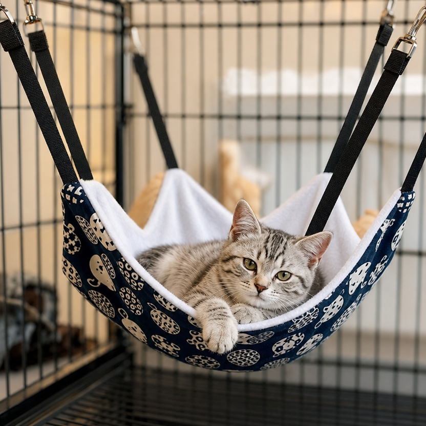 Cat Hanging Hammock lifestyle