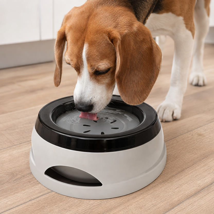 Floating No-Spill Dog Bowl lifestyle