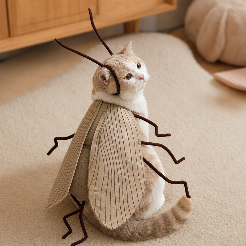 Cockroach Cat Costume lifestyle