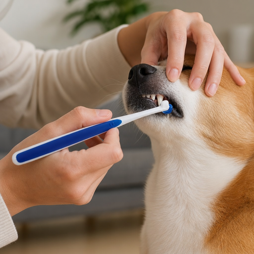 Dog Toothbrush Mini Head lifestyle