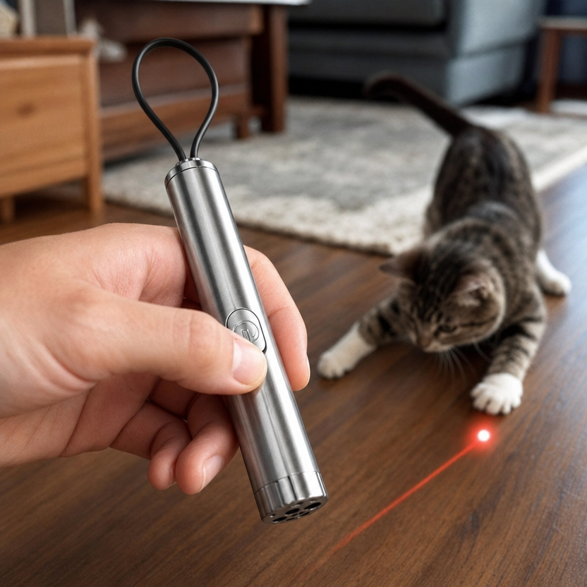 Multi-pattern Laser Cat Teaser Pen lifestyle
