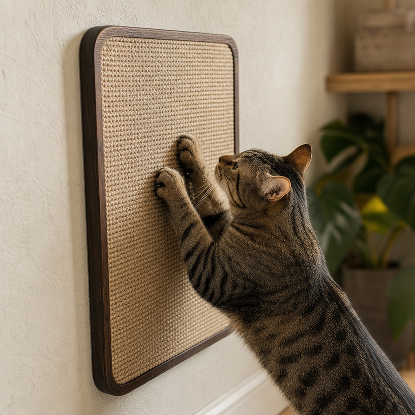 Natural Sisal Wall-Mounted Cat Scratching Board