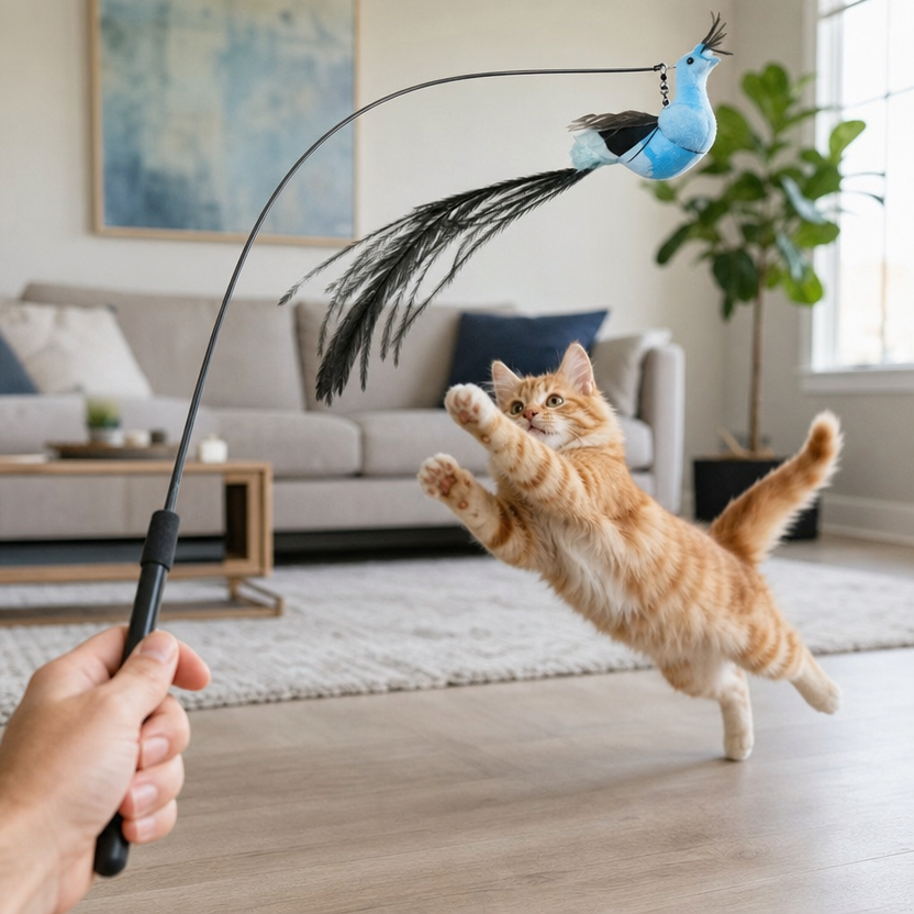 Simulation Bird Cat Toy