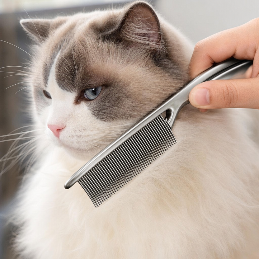 Pet Hair Shedding Flea Comb lifestyle