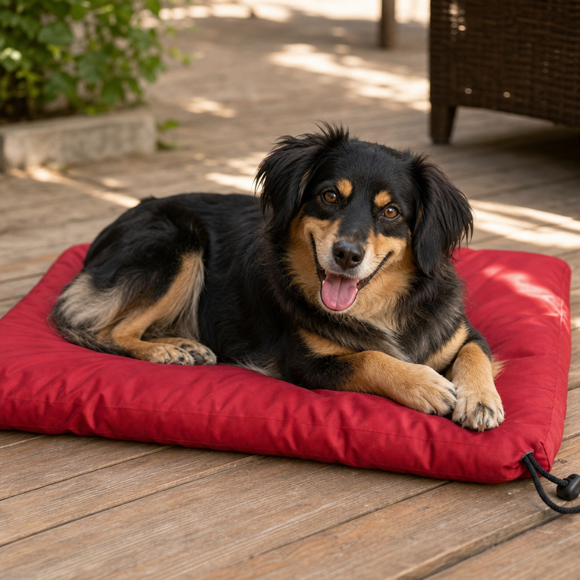 Waterproof Anti Slip Pet Bed Cushion lifestyle