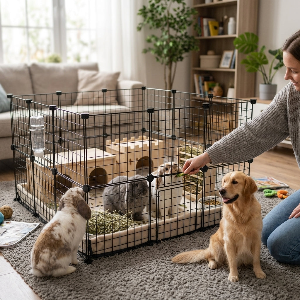 Pet Safety Fence Barrier lifestyle