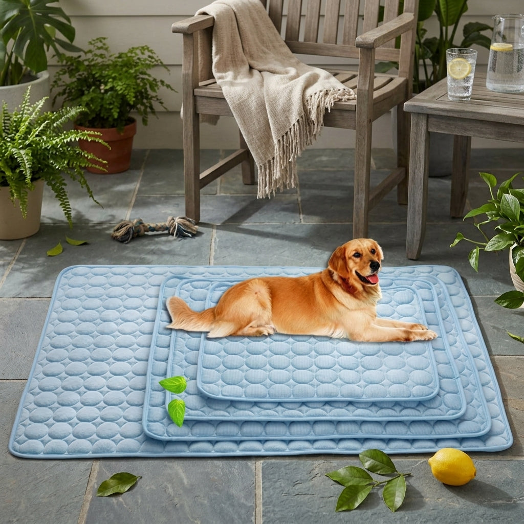 Pet Ice Silk Summer Cooling Mat lifestyle