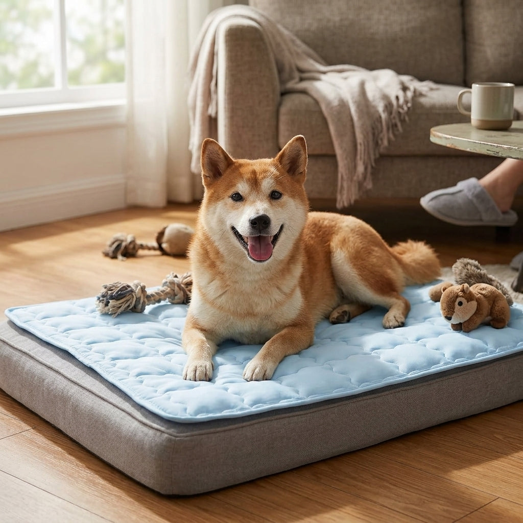 Machine-Washable Pet Ice Mat lifestyle